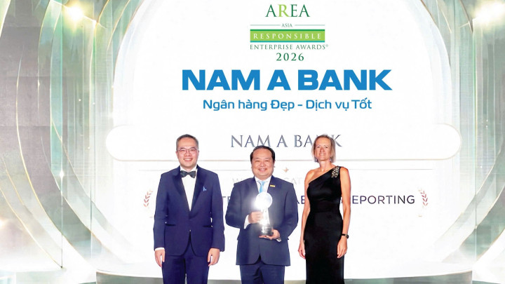 Nam A Bank nhận giải thưởng quốc tế về báo cáo phát triển bền vững