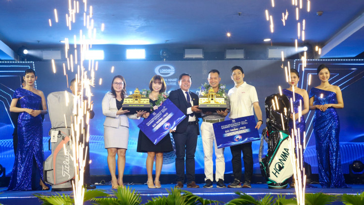 Lê Thành Hiên và Đoàn Thị Xuân Phương vô địch Tan Son Nhat Golf Course Championship 2024