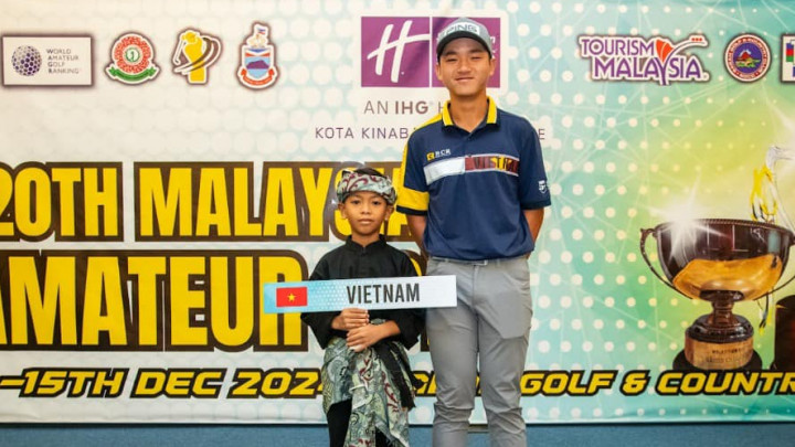 Nguyễn Anh Minh lọt top 3 sau 18 hố đầu tiên tại Malaysian Amateur Open 2024