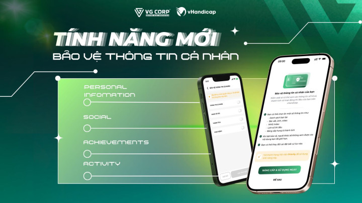 vHandicap - Nền tảng vì cộng đồng: Miễn phí tham gia và sử dụng hệ thống handicap quốc gia