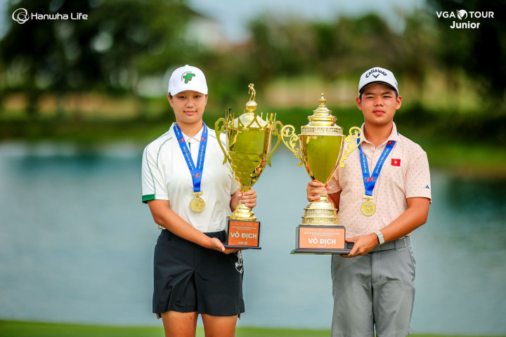 Nguyễn Trọng Hoàng thắng wire-to-wire, Park Ha Na ngược dòng ấn tượng tại Giải Vô địch Golf Trẻ Quốc gia 2026