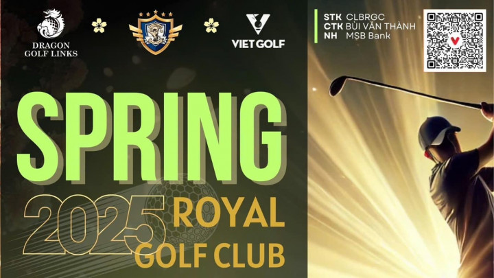 Royal Golf Club tổ chức giải đấu chào xuân 2025 trên sân Dragon Golf Links