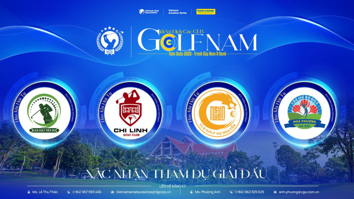 4 CLB tiếp theo góp mặt tại Giải Vô địch các CLB Golf Nam Toàn quốc 2026