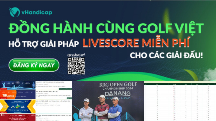 Livescore vHandicap: Giải pháp đột phá để tổ chức giải đấu golf chuyên nghiệp