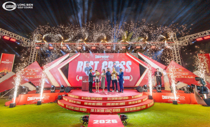 Hoàng Anh Tuấn và Khuất Thị Thơm vô địch Long Bien Golf Course Championship 2026
