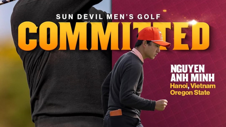 Nguyễn Anh Minh gia nhập Arizona State, một trong những đội golf hàng đầu NCAA