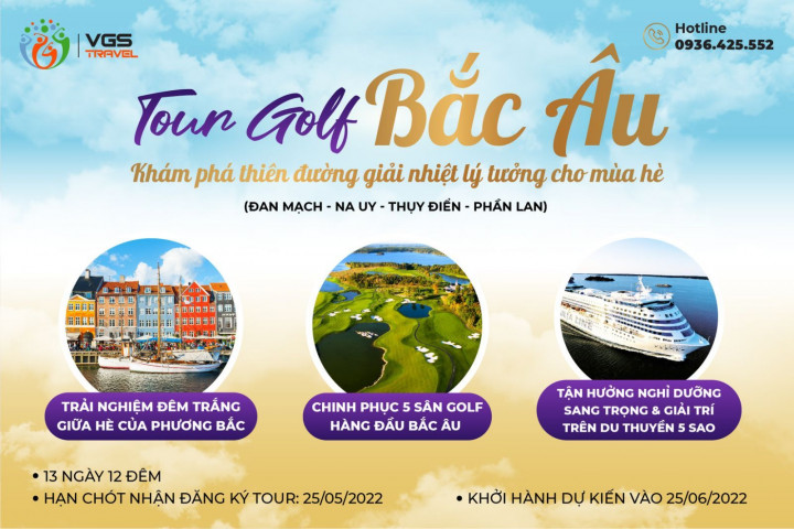 Du lịch golf đến Bắc Âu trải nghiệm “đêm trắng” giữa hè