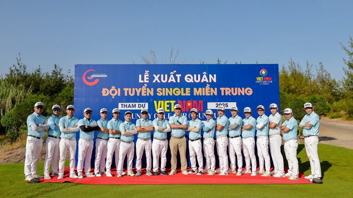 Đội tuyển Single Miền Trung xuất quân tham dự giải Vietnam Unity Golf Cup 2025