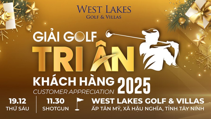 West Lakes Golf & Villas khởi động “Giải golf tri ân khách hàng 2025” với hơn 2 tỷ đồng giải thưởng