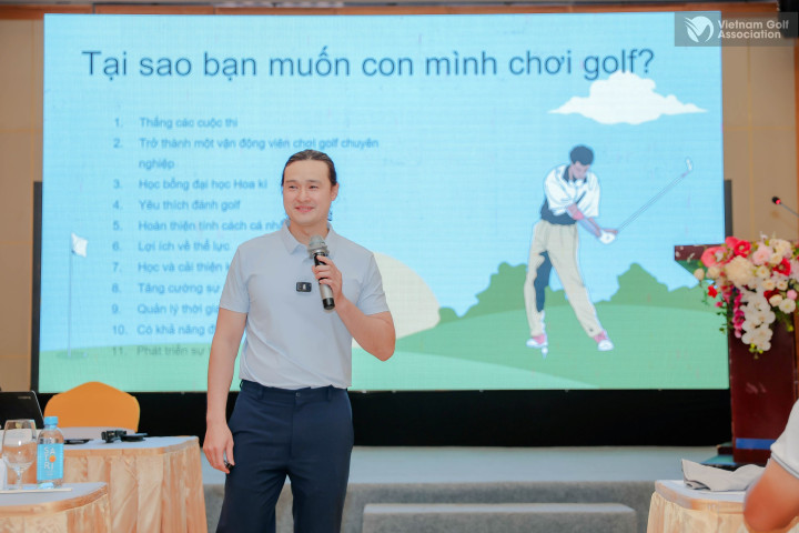 Hiệp hội Golf Việt Nam tổ chức thành công hội thảo chuyên đề “Tâm lý thể thao” cho phụ huynh VĐV trẻ