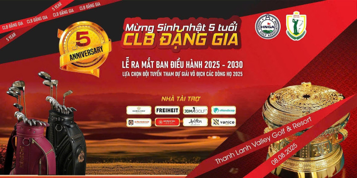 vHandicap Livescore đồng hành cùng Giải golf Mừng Sinh 5 tuổi CLB Golf Đặng Gia