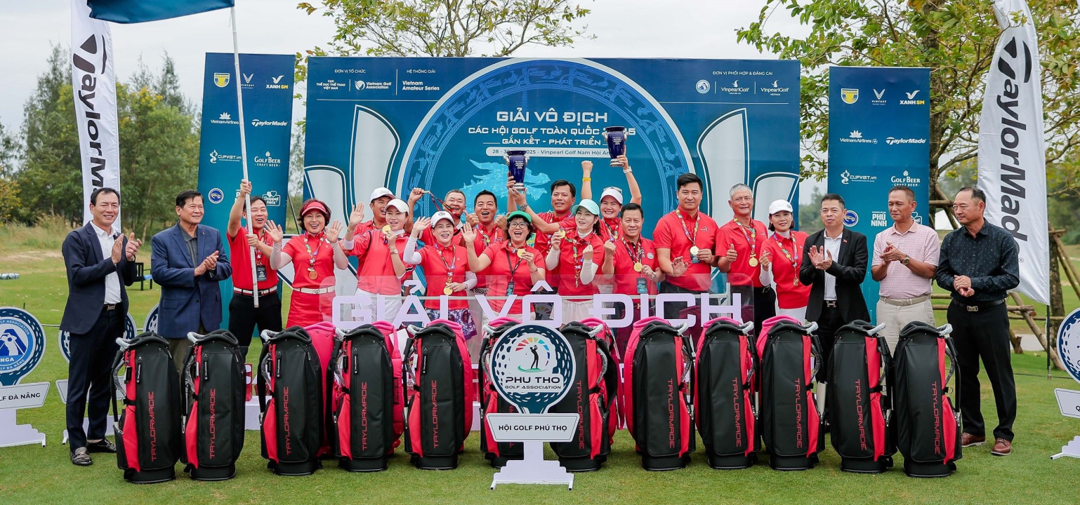 Hội Golf Phú Thọ giành cú đúp danh hiệu tại Giải Vô địch các Hội golf Toàn quốc 2025