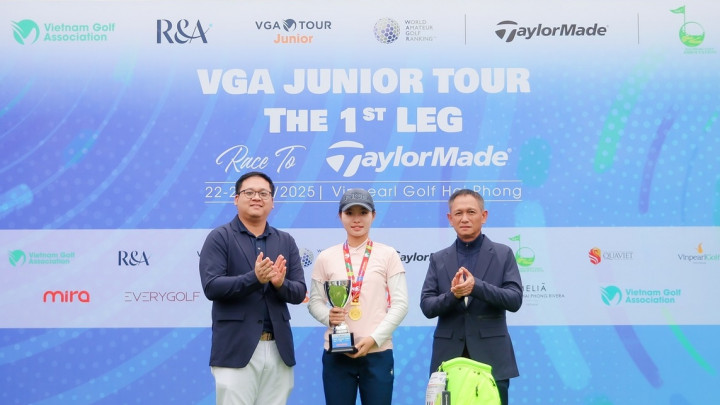 Lê Chúc An vô địch chặng 1 VGA Junior Tour 2025 Race to TaylorMade