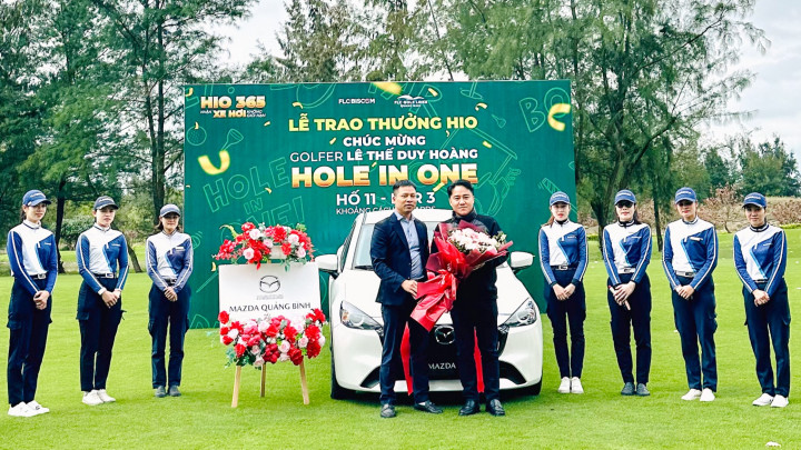 FLC Golf Links Quang Binh trao xe cho golfer Lê Thế Duy Hoàng qua chương trình HIO 365