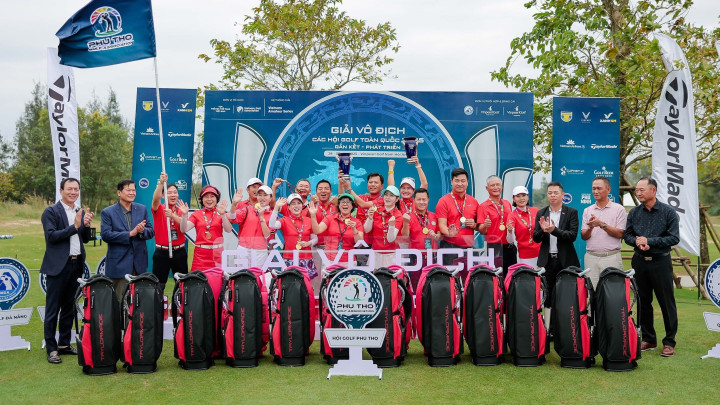 Hội Golf Phú Thọ giành cú đúp danh hiệu tại Giải Vô địch các Hội golf Toàn quốc 2025