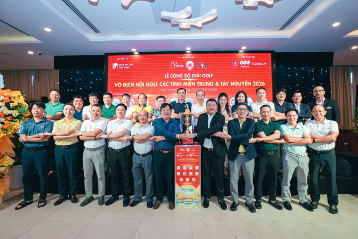 Chính thức công bố Giải Vô địch Hội Golf các tỉnh miền Trung & Tây Nguyên 2026