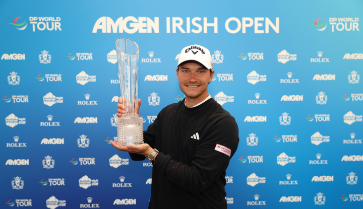 Ngược dòng ngoạn mục trước Rory McIlroy, Rasmus Højgaard vô địch Irish Open 2024