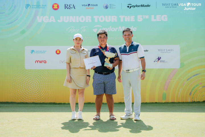 Phạm Thế Nam vô địch chặng 5 VGA Junior Tour Race to TaylorMade