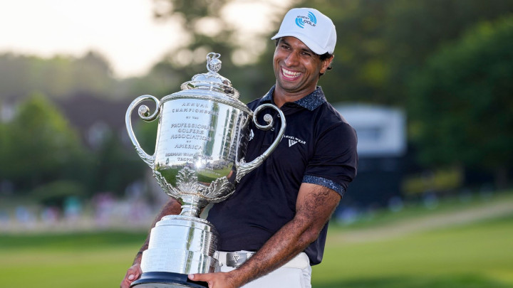 Aaron Rai vô địch PGA Championship 2026 sau màn bứt tốc thần kì tại Aronimink