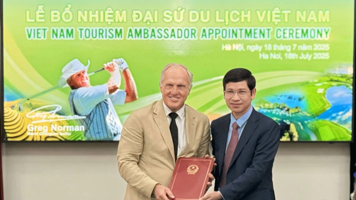 Greg Norman tái đảm nhận vai trò Đại sứ Du lịch Việt Nam nhiệm kỳ 2025-2030