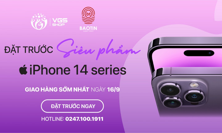 Sở hữu siêu phẩm iPhone 14 ngay trên VGS Shop 