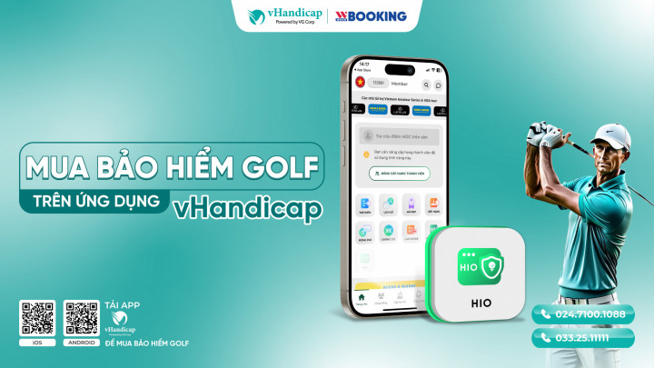 Mua bảo hiểm HIO trên ứng dụng vHandicap: Tiện lợi và an tâm trên sân golf