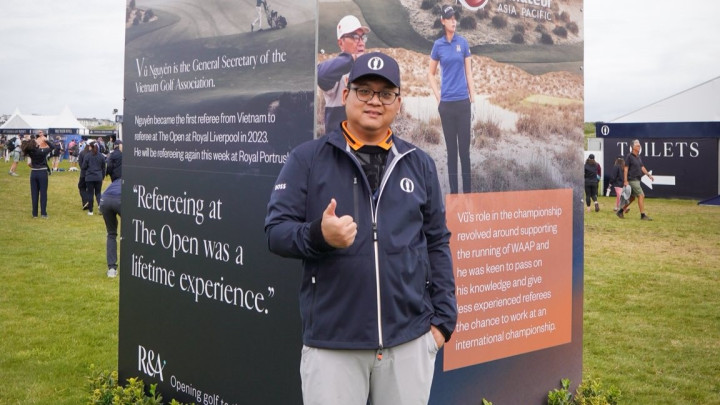 Tổng thư ký VGA Vũ Nguyên được R&A vinh danh tại The Open 2025