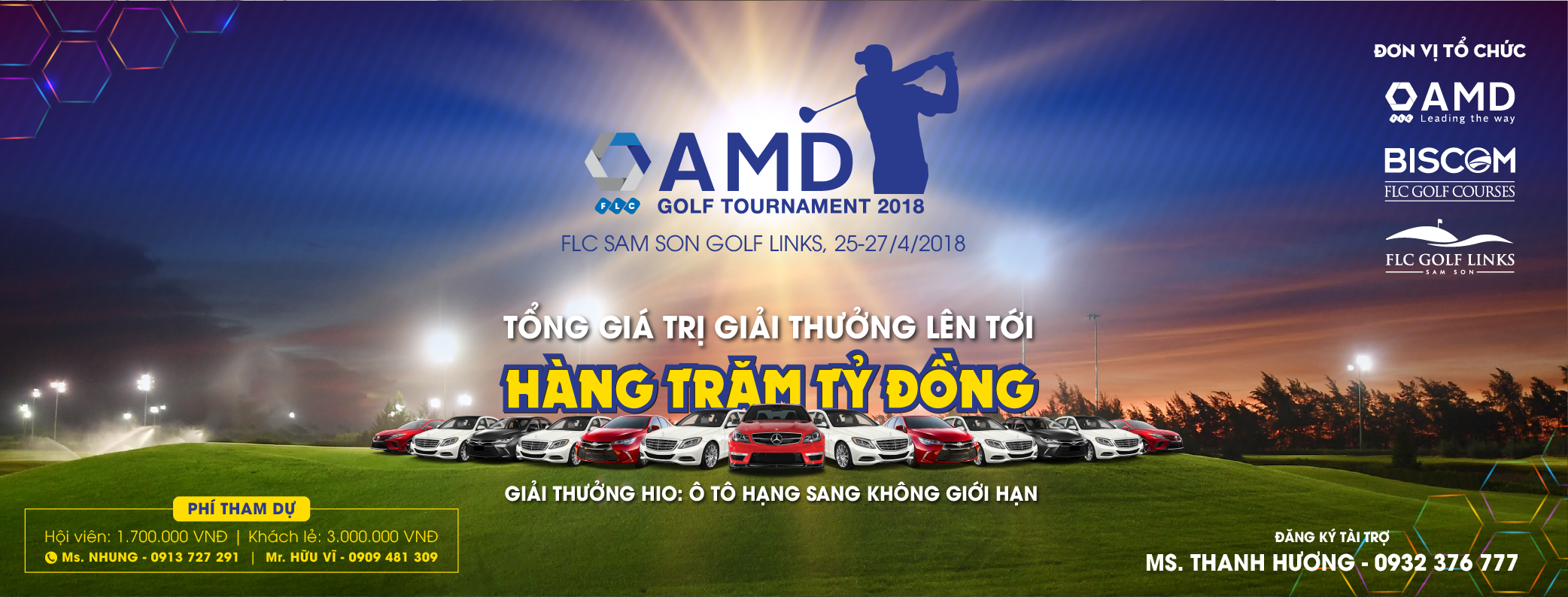 FLC AMD Golf Tournament 2018 'hút' gần 1.000 golfers tham dự dù một tháng nữa mới khởi tranh