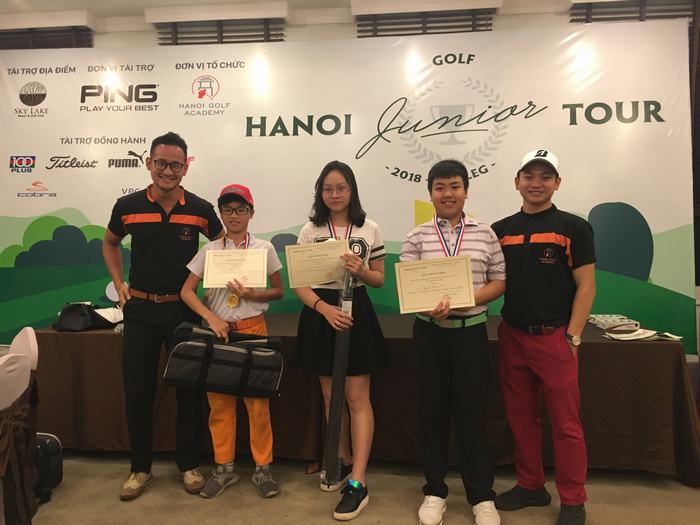Golfer trẻ Nguyễn Quang Trí chiến thắng vòng 3 Hanoi Junior Golf Tour 2018