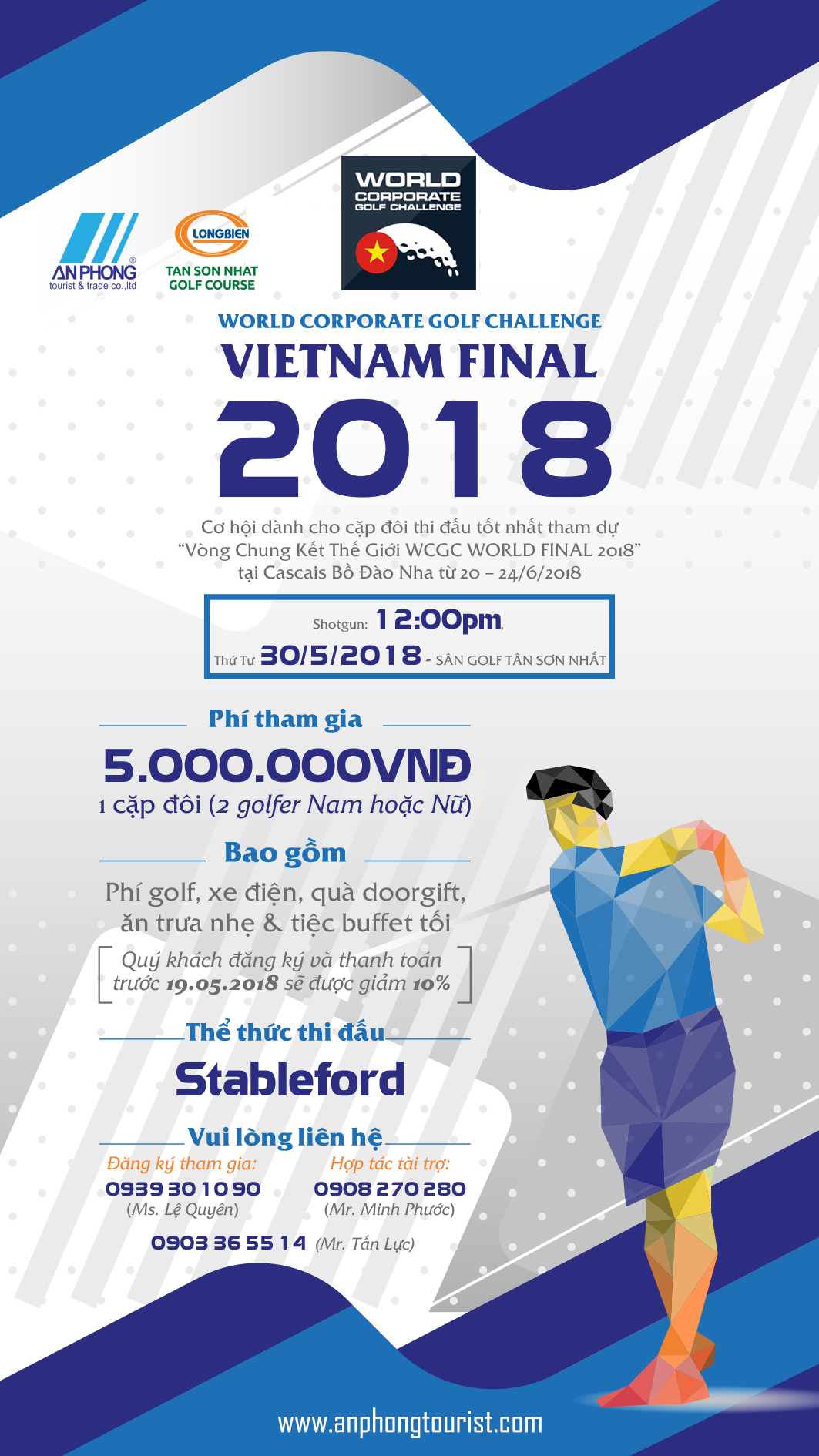 World Corporate Golf Challenge Vietnam Final 2018: Giải golf dành cho khối doanh nghiệp đầu tiên tại Việt Nam chuẩn bị khởi tranh