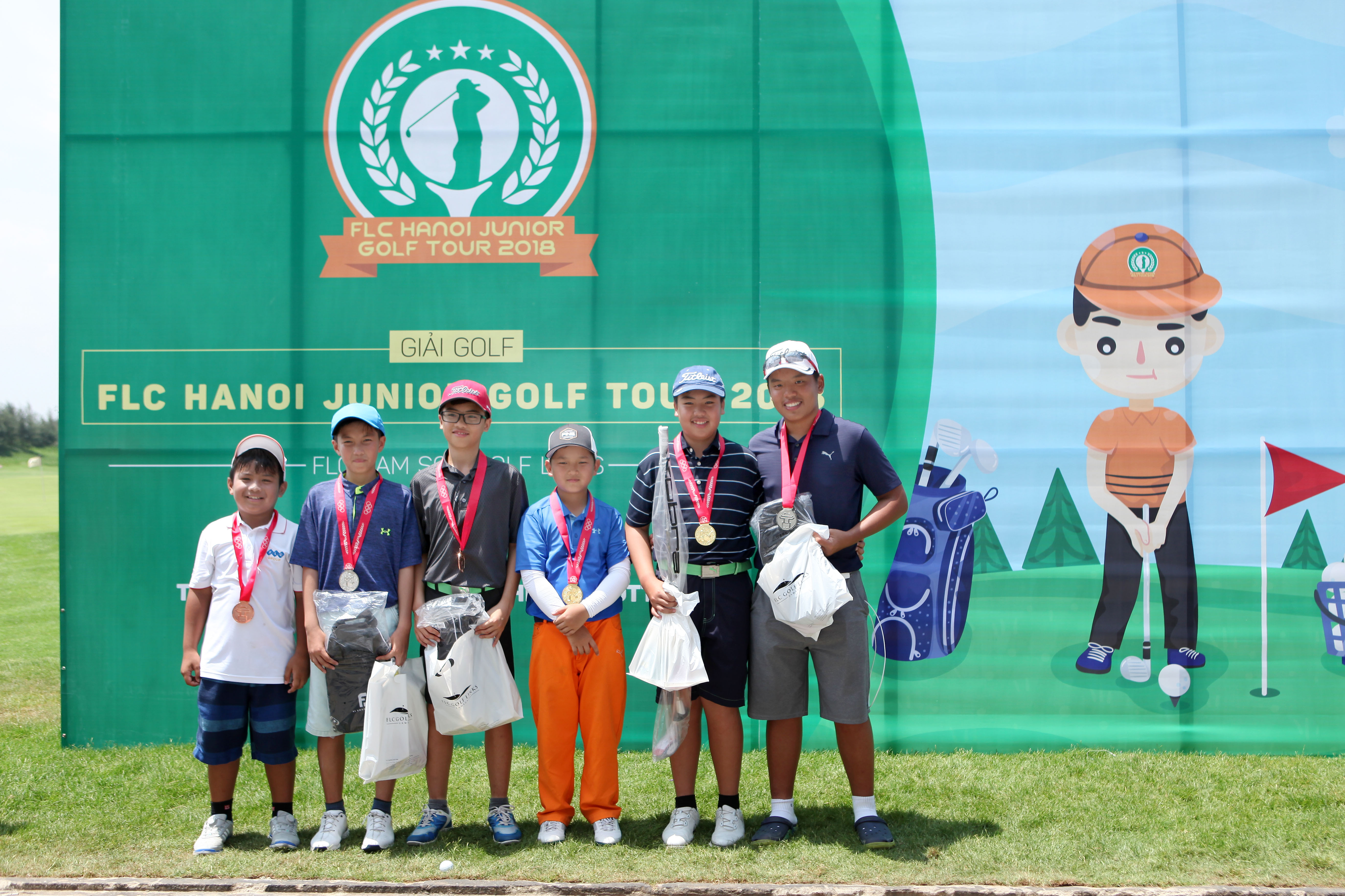 Kết quả giải đấu đầu tiên giải FLC Hanoi Junior Golf Tour 2018