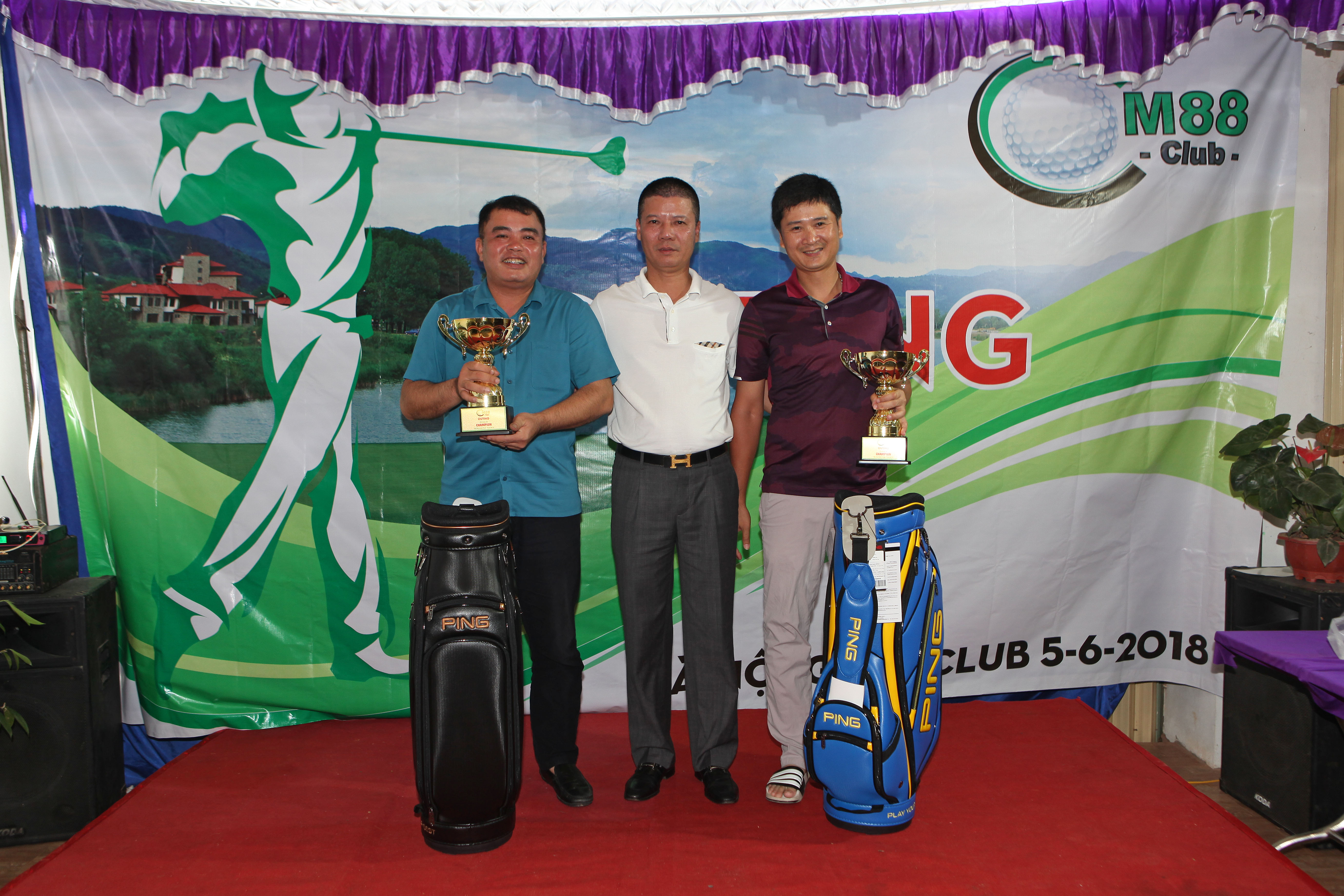 Outing tháng 6 của CLB CM88: Golfer Lê Xuân Thắng và Đào Mạnh Hiếu lần lượt giành giải nhất Bảng A và B