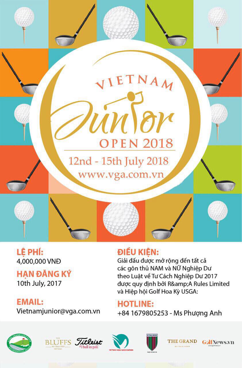 Vietnam Junior Open – Vô Địch Trẻ Việt Nam Mở rộng (VJO) lần thứ 3 chuẩn bị khởi tranh
