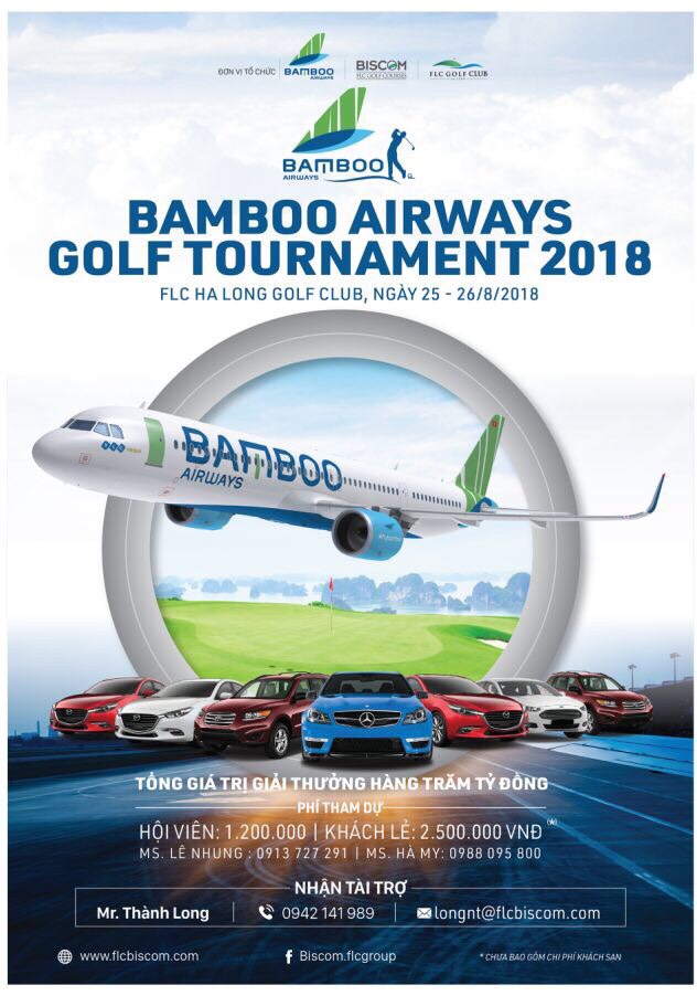 Bamboo Airways Golf Tournament 2018 lần đầu được tổ chức tại FLC Ha Long Golf Club