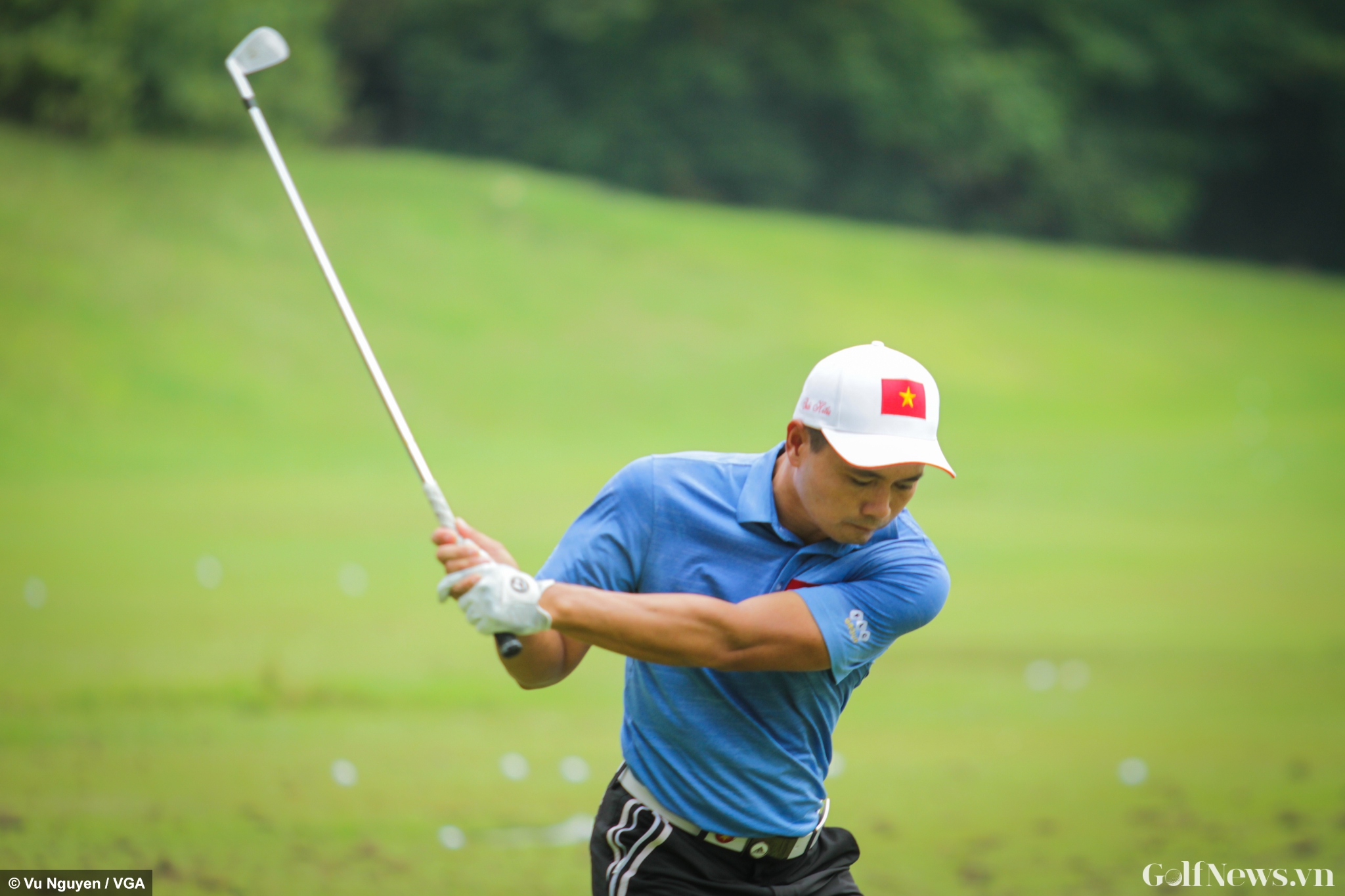 ASIAD 18: Một ngày thi đấu 'up and down' của tuyển golf Nam
