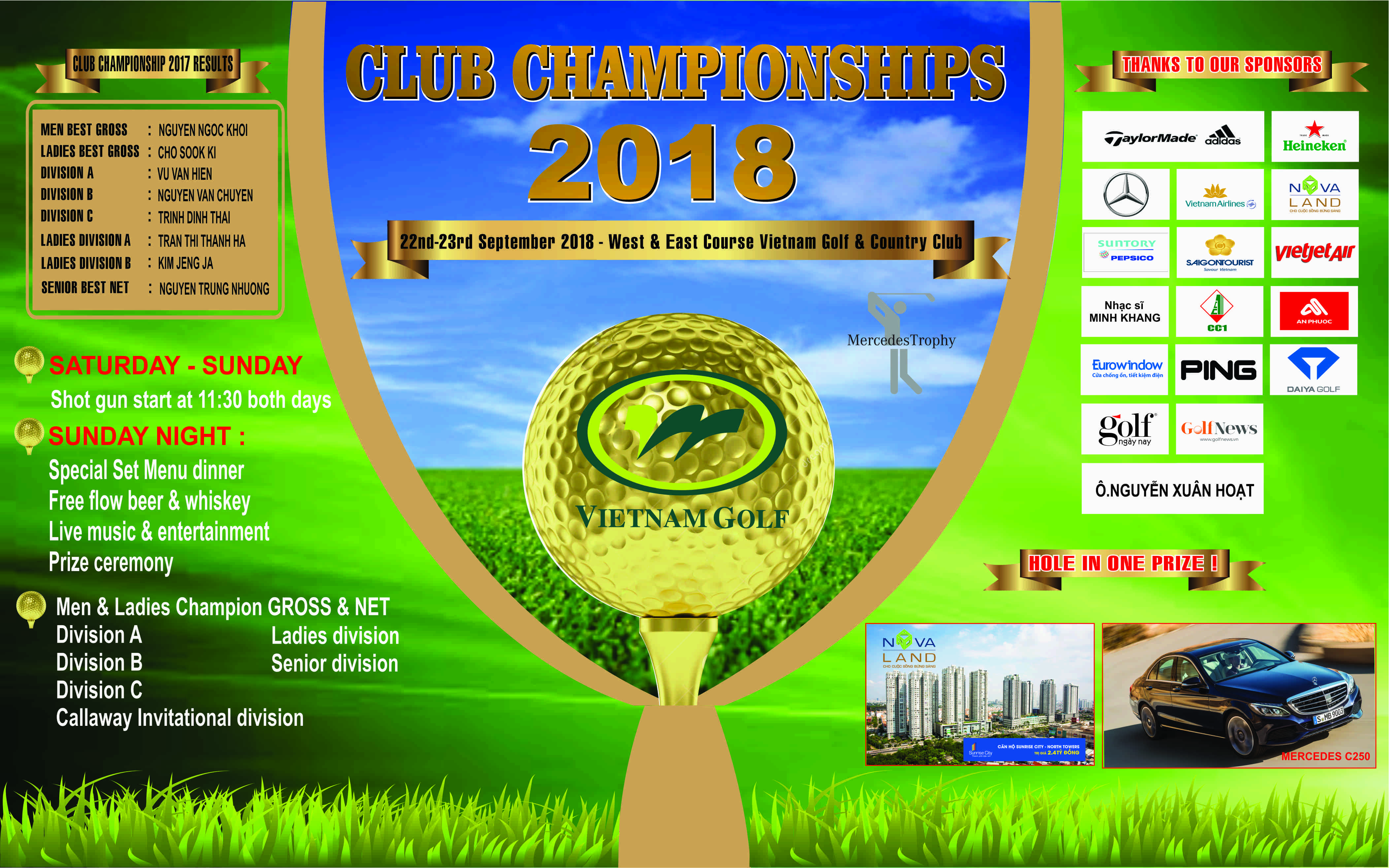 Giải golf Vô Địch CLB thường niên tại Vietnam Golf & Country Club chuẩn bị khởi tranh
