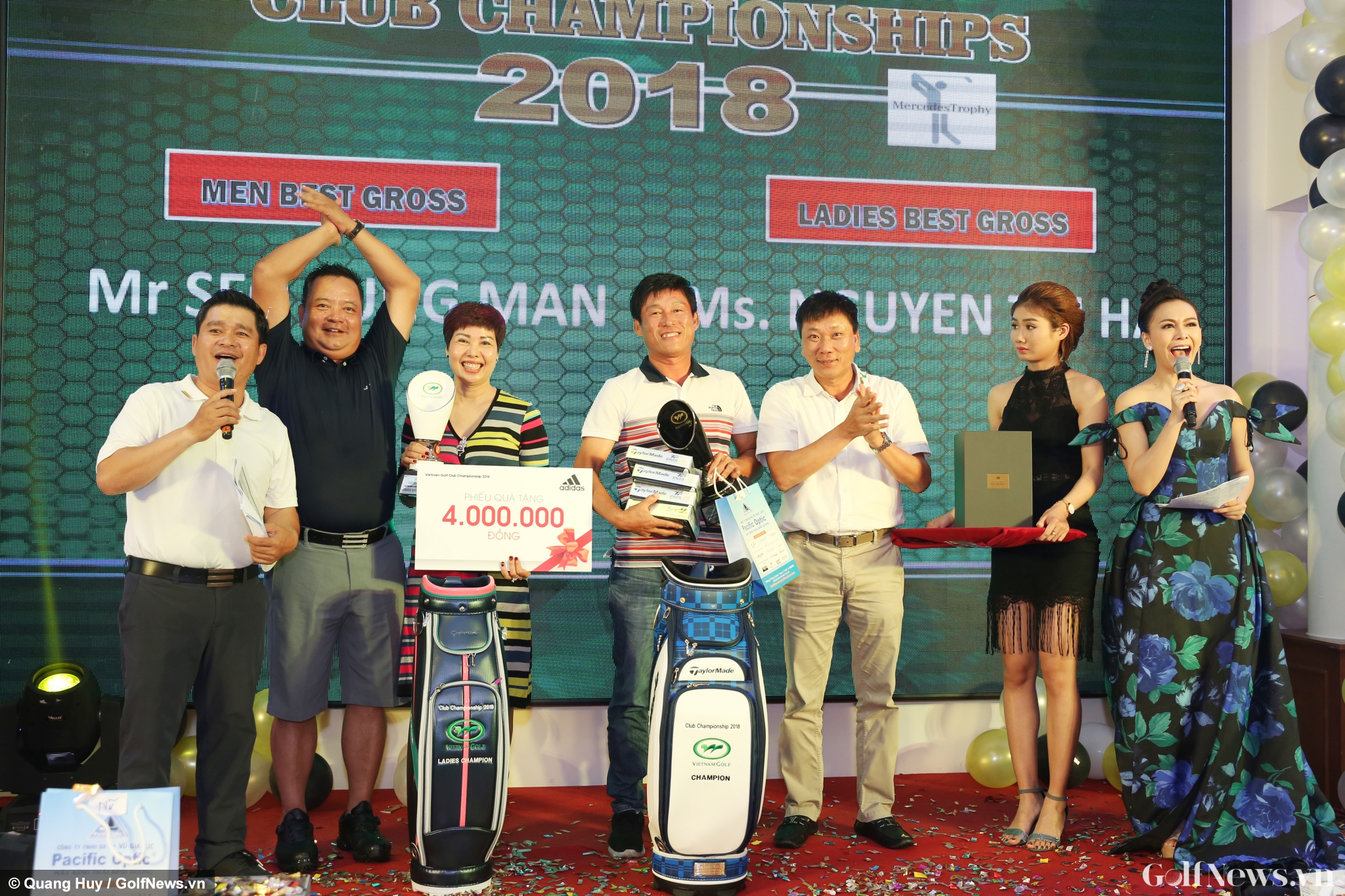 Seo Sung Man, Nguyễn Thị Hà xuất sắc giành Best Gross giải Vô địch CLB năm 2018 tại Vietnam Golf & Country Club