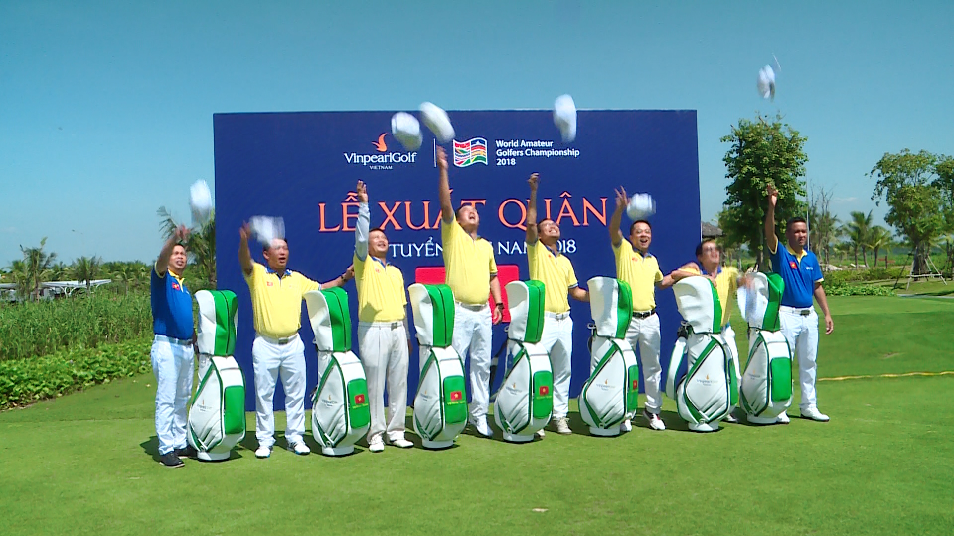 Lễ xuất quân của đội tuyển golf Việt Nam tham dự WAGC 2018