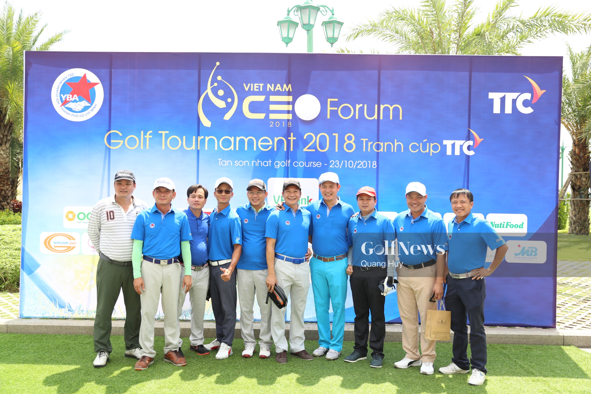 Giải 'Vietnam CEO Forum Golf Tournament 2018 – Tranh Cúp TTC' thu hút 140 golf tham dự