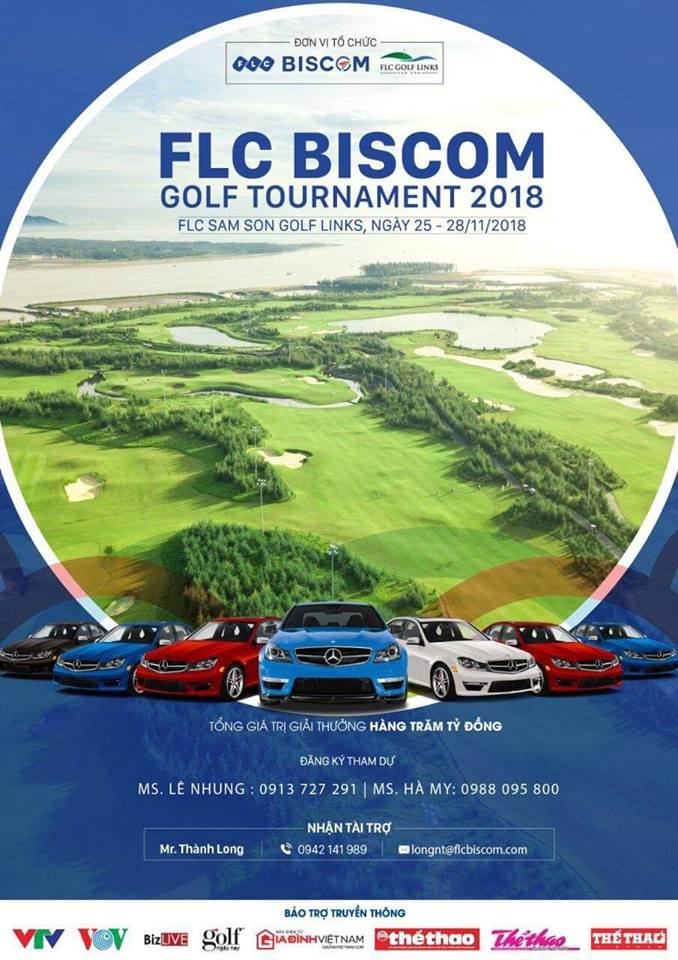 FLC Biscom golf Tournament 2018: 'Nóng hổi' với giải thưởng hàng trăm tỉ đồng