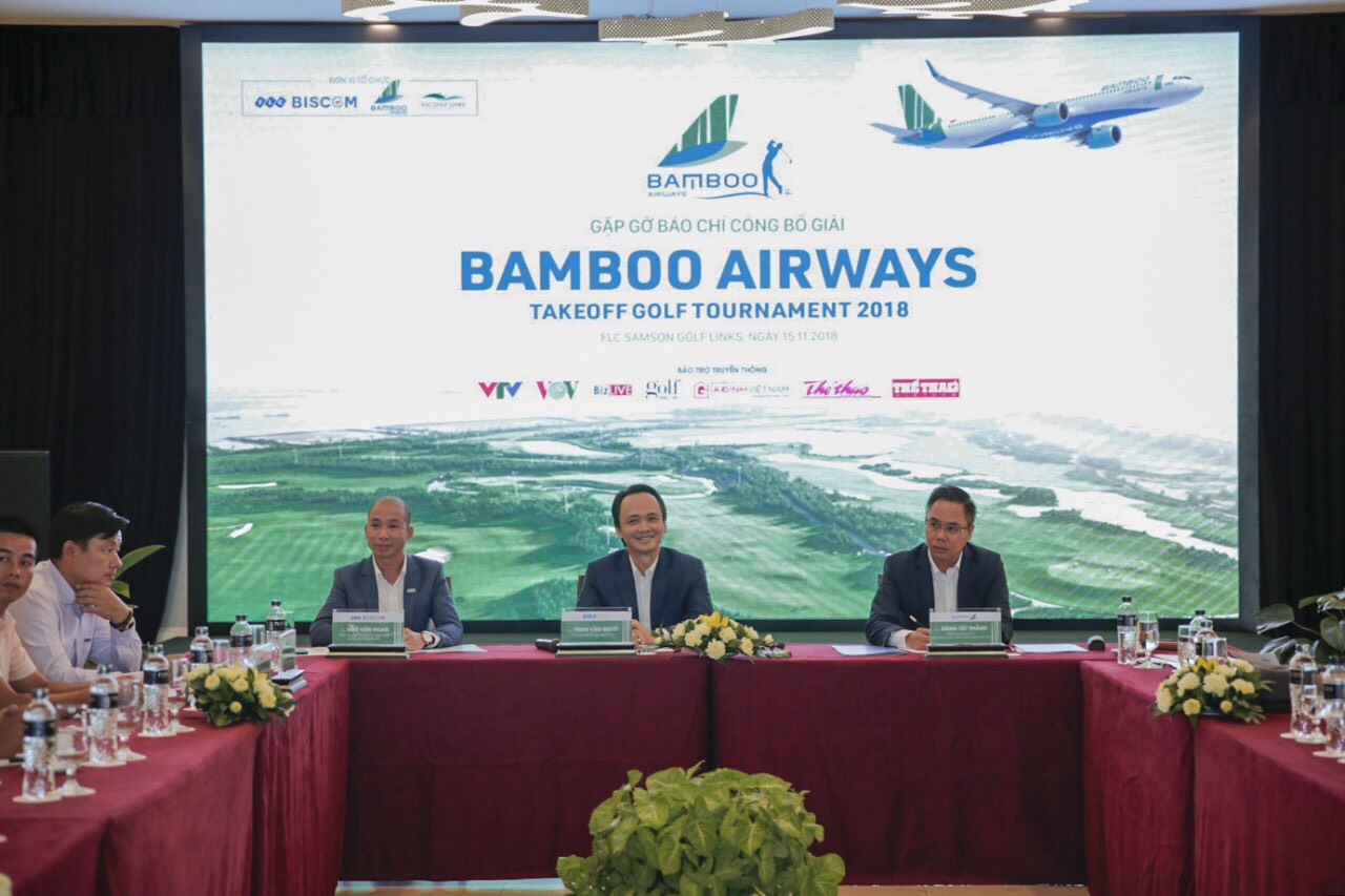 Họp báo công bố Giải BamBoo Airways Take-off Golf Tournament 2018