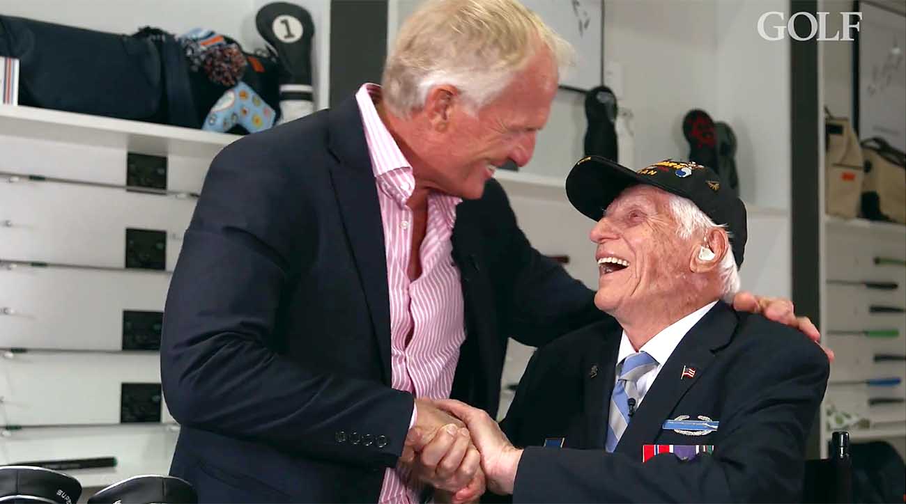 Cựu binh Thế chiến II nhận món quà bất ngờ từ huyền thoại golf
