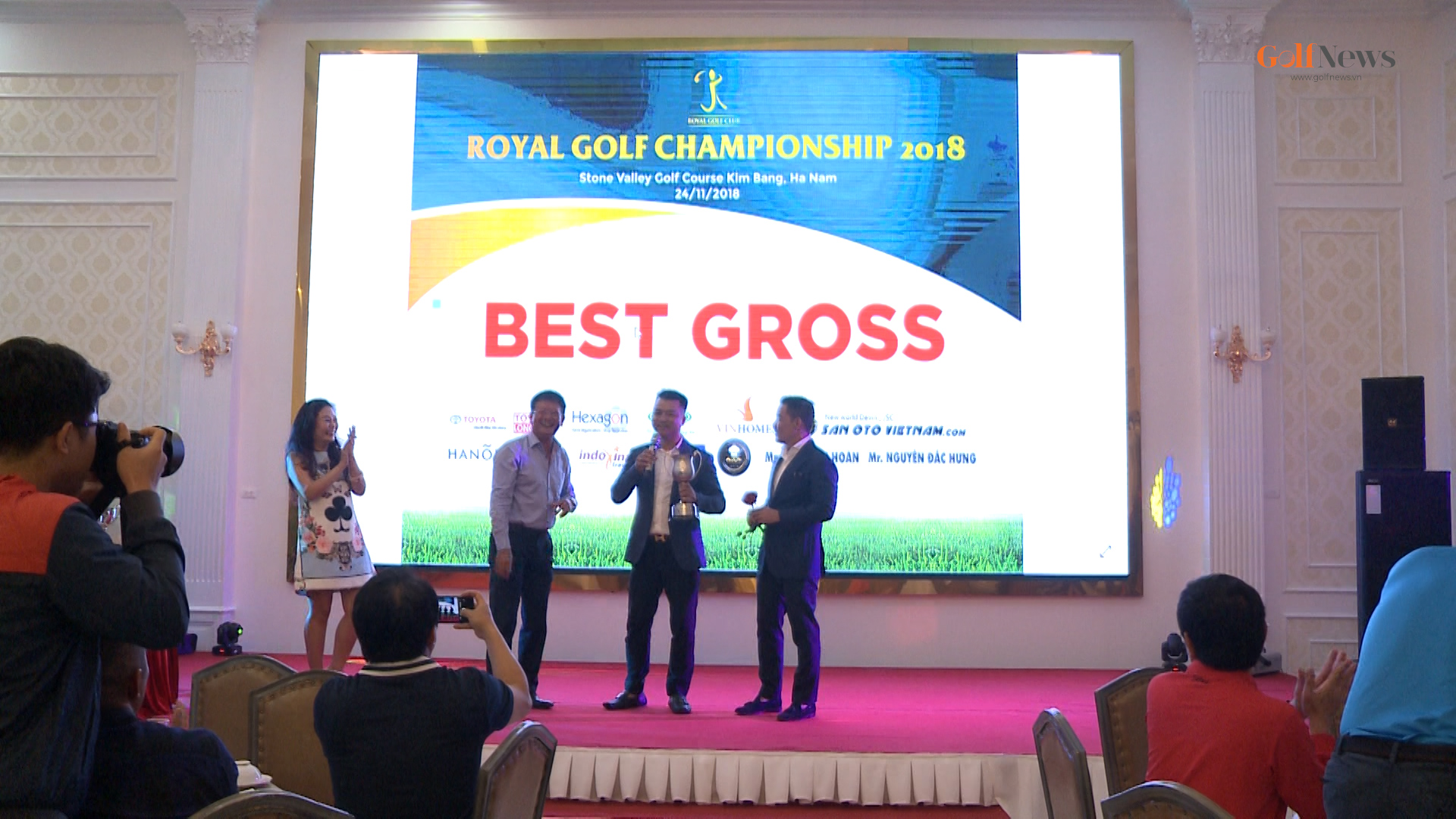 Golfer Nguyễn Đức Cường xuất sắc giành Best Gross giải 'Royal Golf Championship 2018'