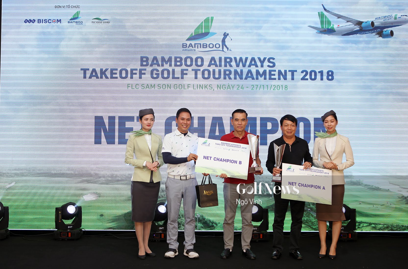 Golfer Nguyễn Quốc Công giành Best Net tại buổi thi đấu thứ 4 giải Bamboo Airways Takeoff Golf Tournament 2018
