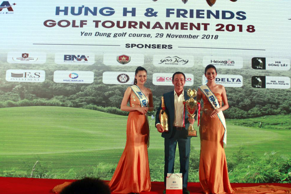 Golfer Lê Hùng Nam vô địch giải Hưng H & Friends Golf Tournament 2018