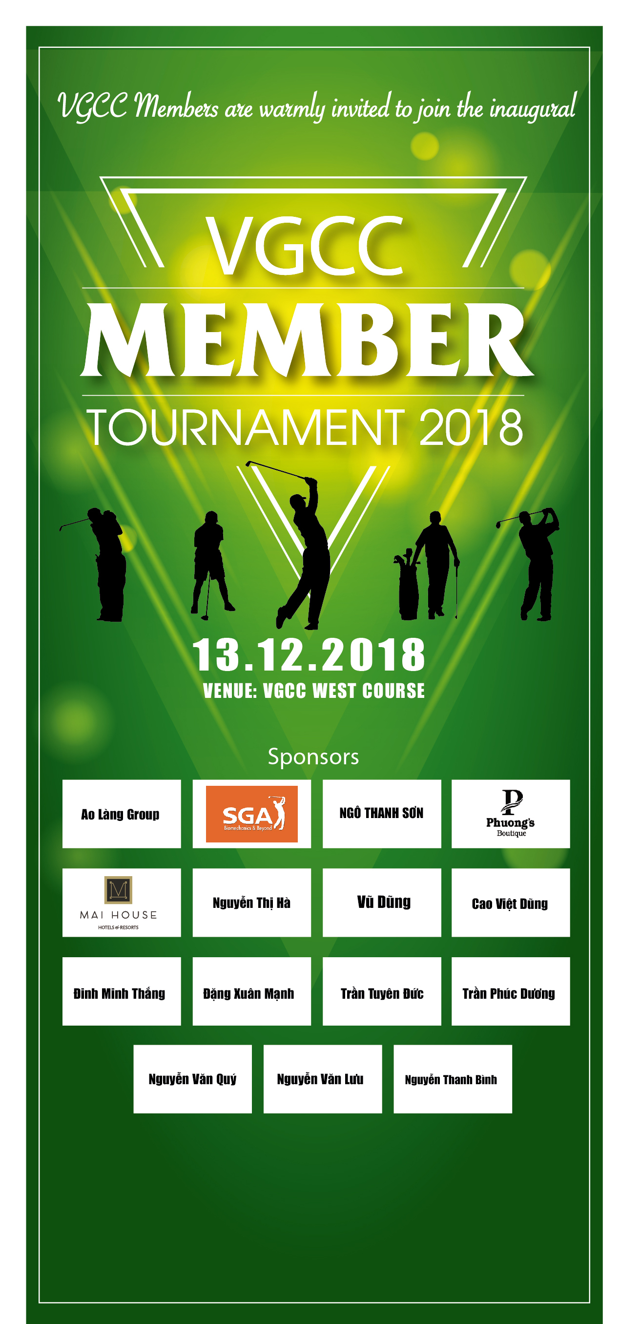 Giải đấu VGCC Member Tourmanent 2018 quy tụ đông đảo golfer tham gia
