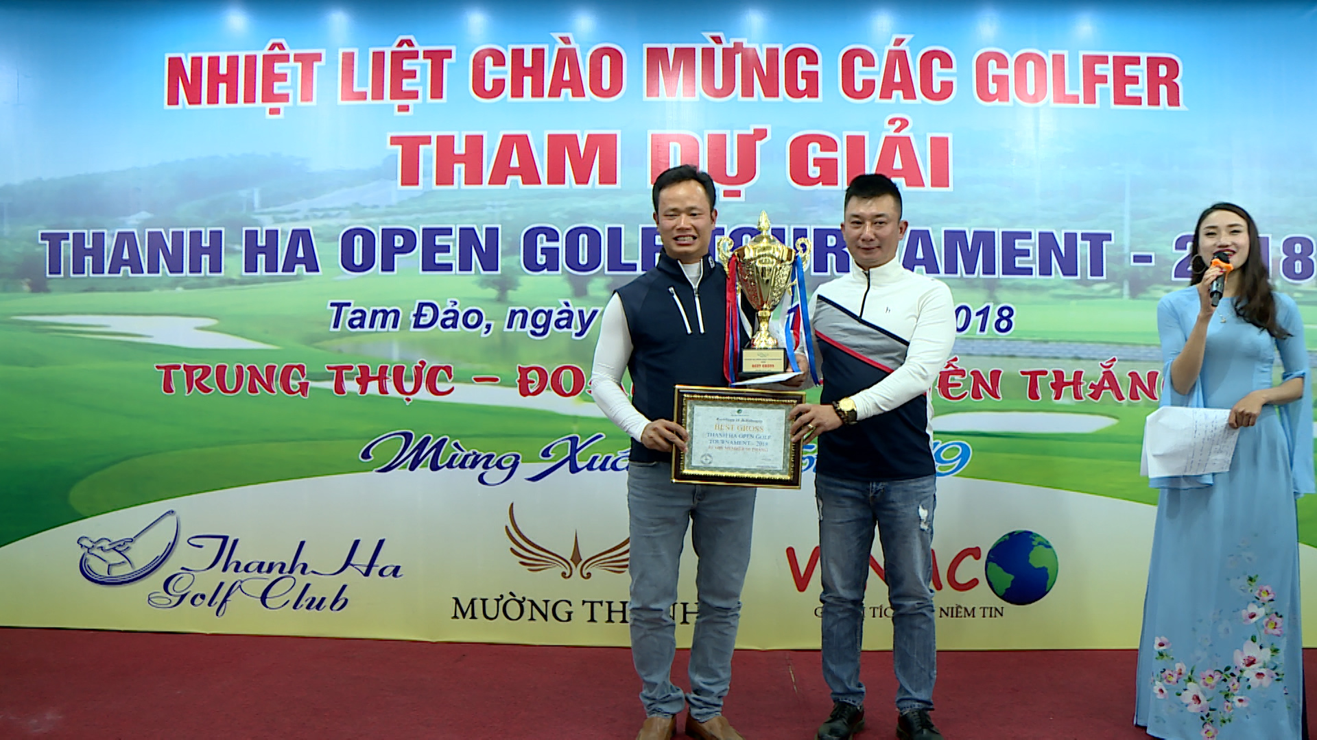 Ghi 76 gậy, golfer Đặng Thế Cường vô địch giải Thanh Hà Open - Golf Tournament 2018