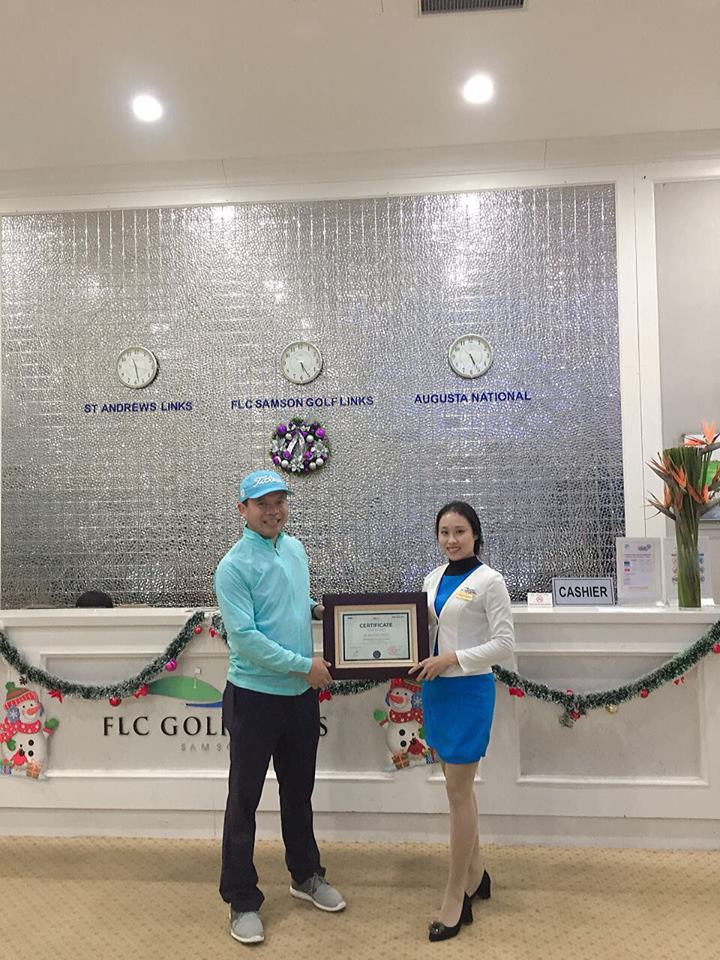 Golfer Nguyễn Văn Tứ ghi HIO tại FLC Sam Son Golf Links