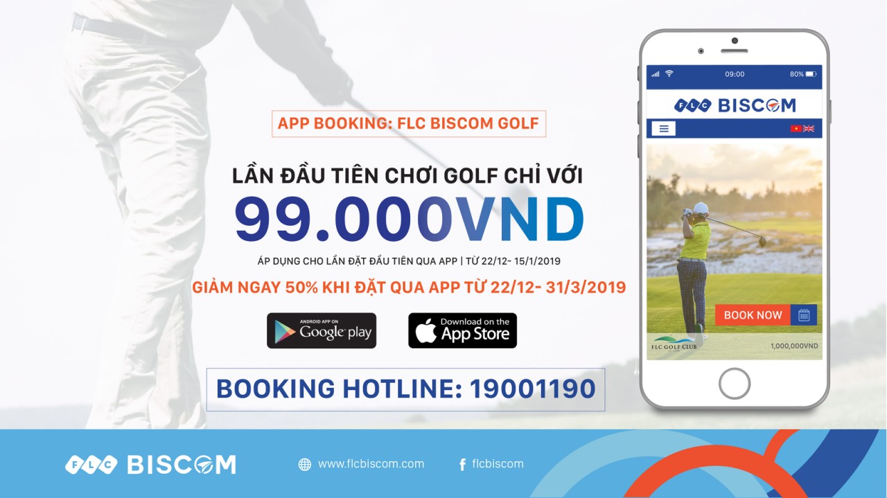 Chơi golf 'thông minh' cùng ứng dụng FLC Biscom Golf