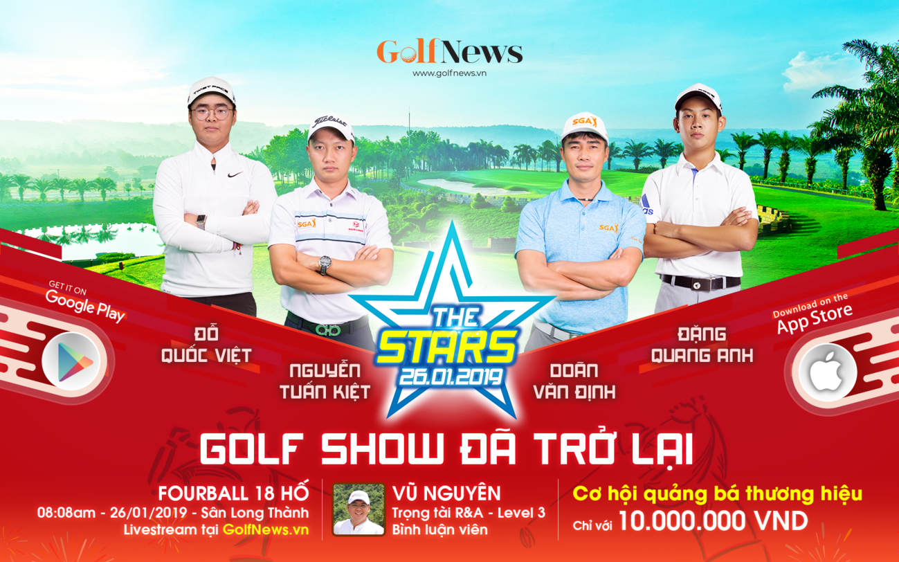 Xem trực tiếp sự kiện The Stars Return - Golf show trở lại